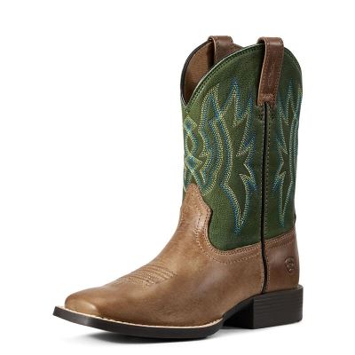 Ariat Pace Setter - Western Laarzen Bruin / Turquoise Kinderen - 12356-625